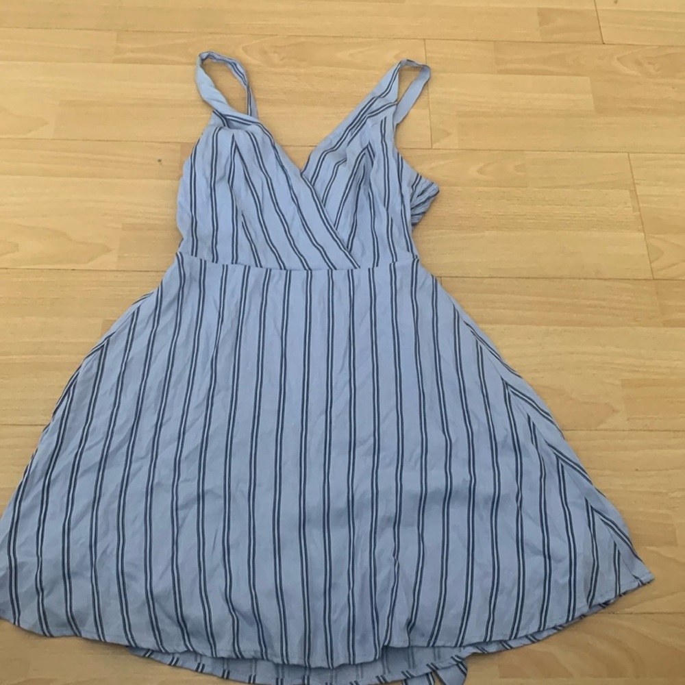 Blue mini dress